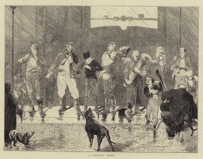 A German Band by Charles Auguste Loye
